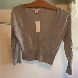 Cropped thin cardigan